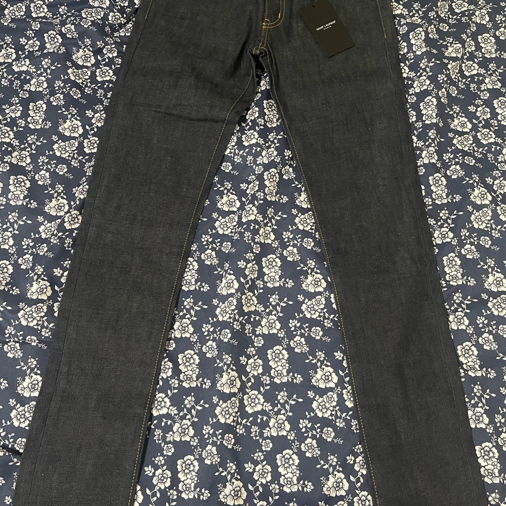 Brand New Saint Laurent Dark Indigo Women's Skinny Jeans